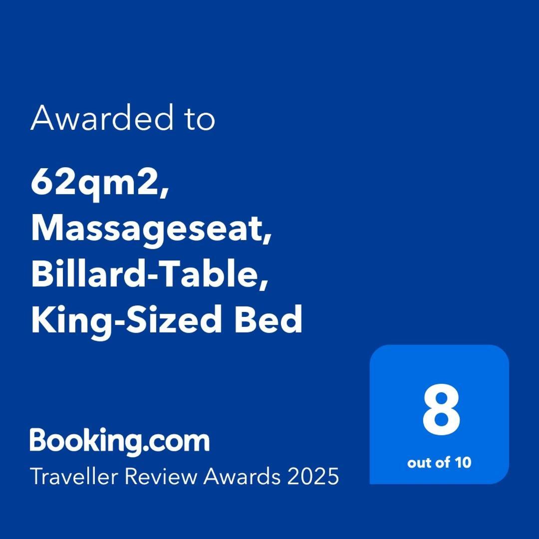 62Qm2, Massageseat, Billard-Table, King-Sized Bed Apartment Berlin Exterior foto